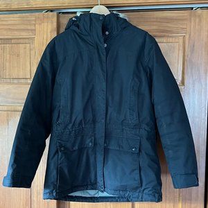 L.L. Bean Women's Baxter State Parka Coat ~ Med ~ Black ~ Winter Faux Fur Hood